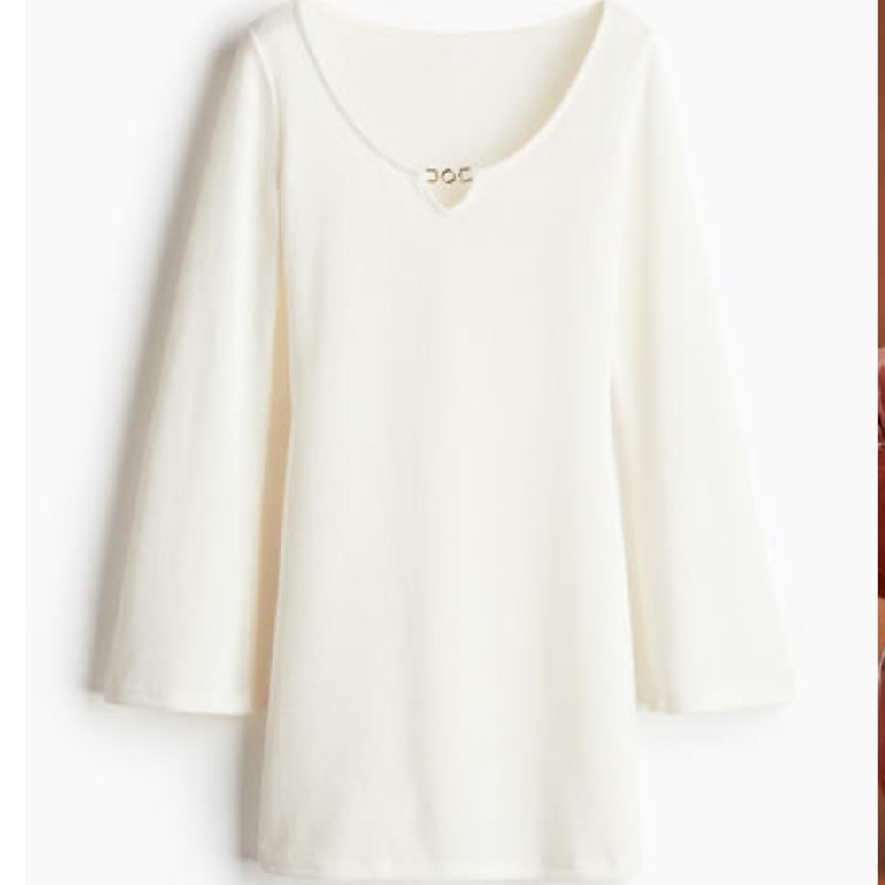 White Women's Knit Mini dress